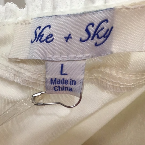 She + Sky Boho Tiered Sleeveless Cami Sundress Size Large NEW - Picture 7 of 8